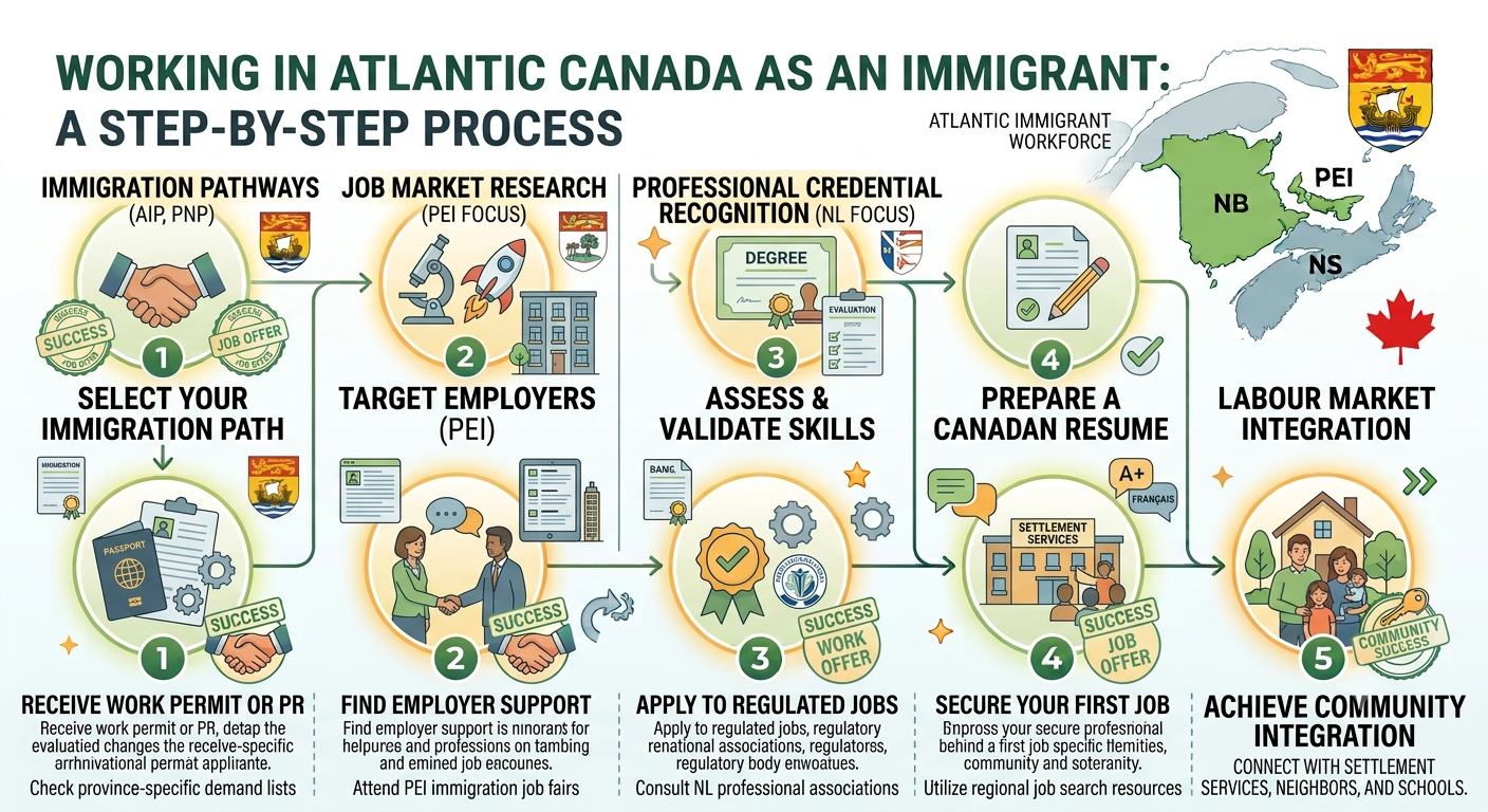 Working in Atlantic Canada as an immigrant — permits, credentials, in-demand jobs
